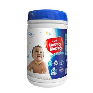 Fresh Happy Nappy Baby Wipes Jar 120pcs